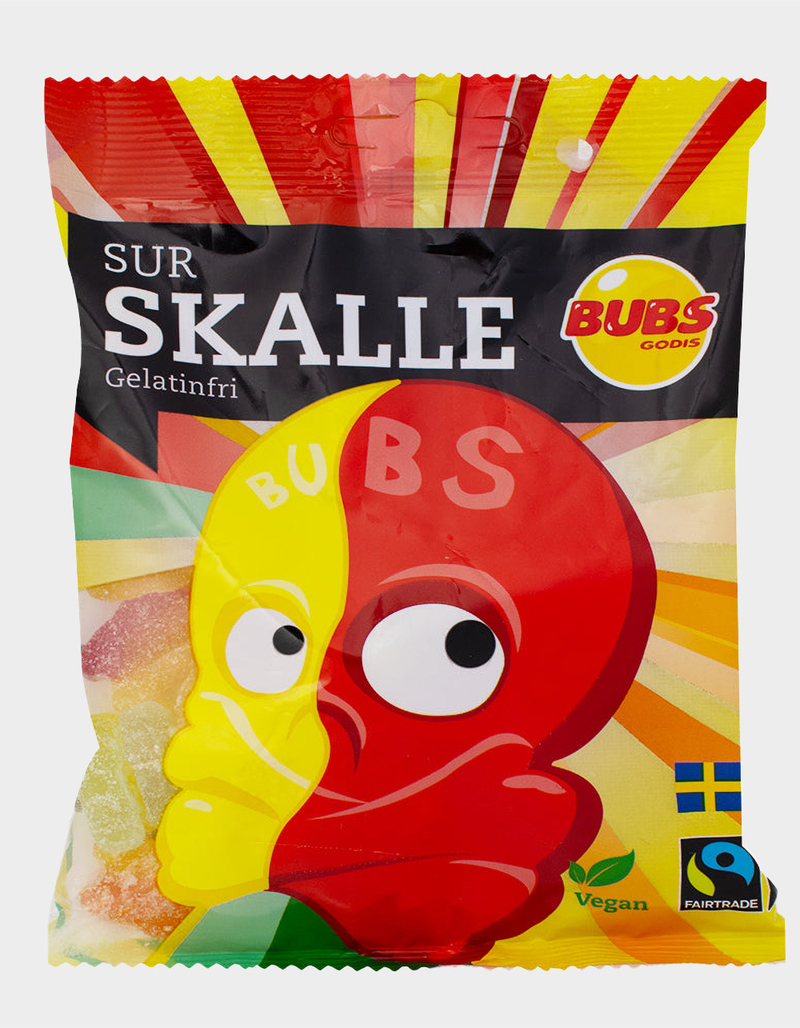 BUBS Sour Skull Gummy Candy  image number 0