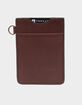 THREAD Chocolate Vertical Leather Wallet image number 1
