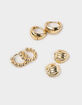 DO EVERYTHING IN LOVE 14K Gold Dipped 3 Pack Hoop Earrings image number 1