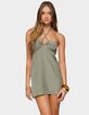 EDIKTED Anetta Keyhole Halter Mini Dress image number 1