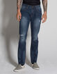RSQ Seattle Mens Skinny Taper Stretch Ripped Jeans image number 1