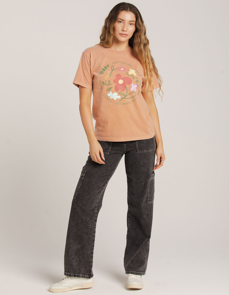 OBEY Flower Dance Womens Tee image number 3