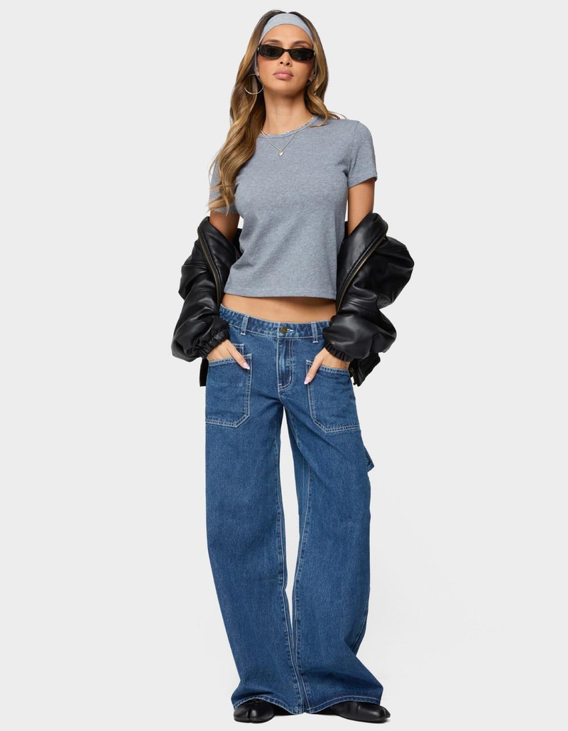 EDIKTED Nikkey Semi Sheer Tee image number 4