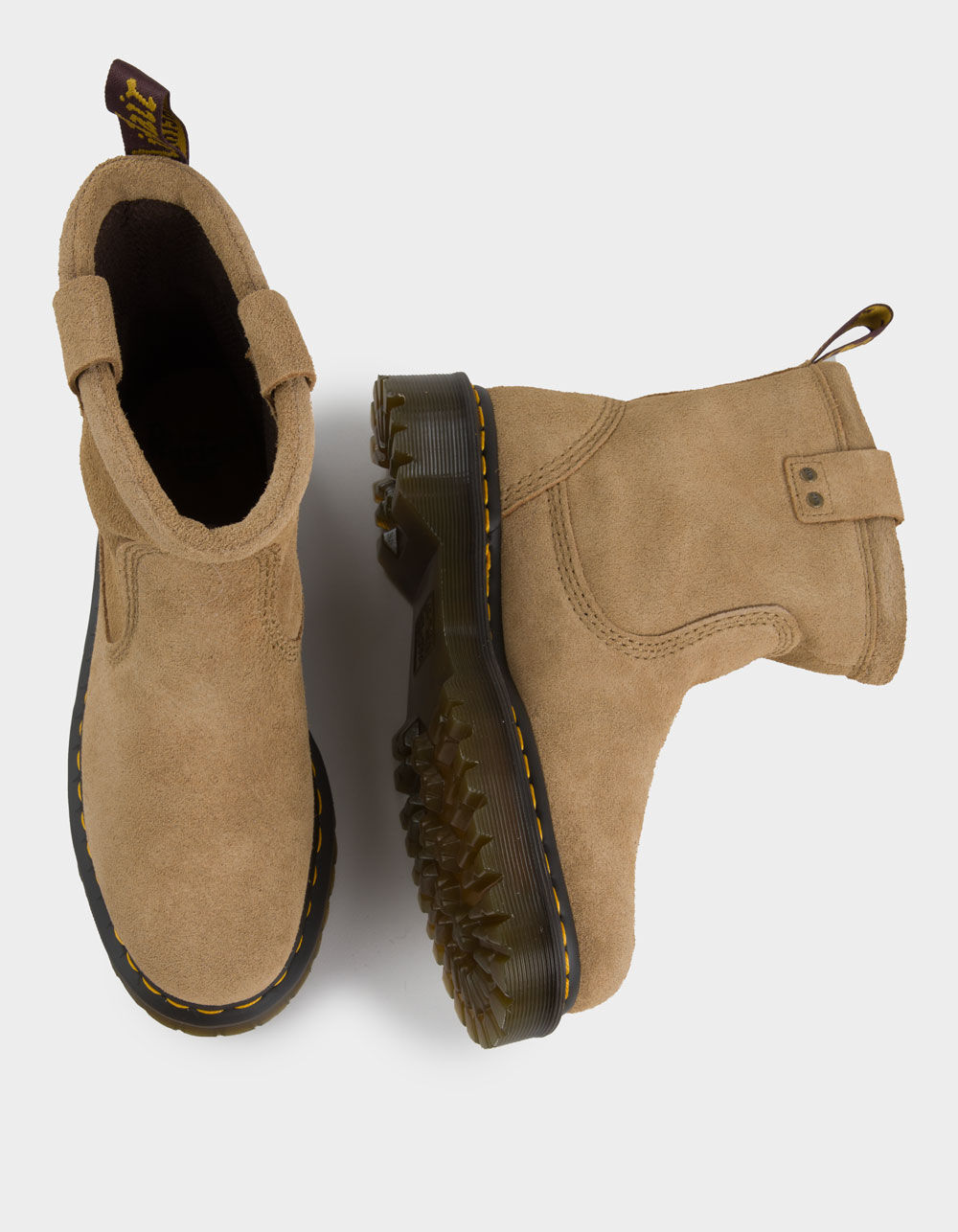 DR. MARTENS Anistone Lo Womens Suede Boots - LIGHT TAN | Tillys