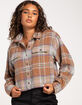 OBEY Max Womens Crop Flannel image number 2