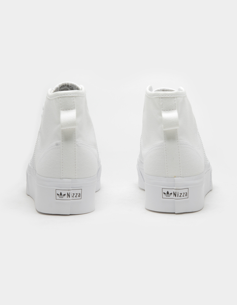 adidas gazelle silver green womens Adidas Women's Nizza Platform Mid Shoes
