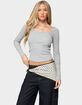 EDIKTED Makenna Scoop Neck Top image number 1