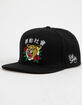 RIOT SOCIETY Tiger Rose Black Mens Snapback Hat image number 1