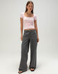 RSQ Womens Banded Bottom Sweater Top image number 2