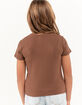 FULL TILT Essentials Girls V Neck Rib Tee image number 3