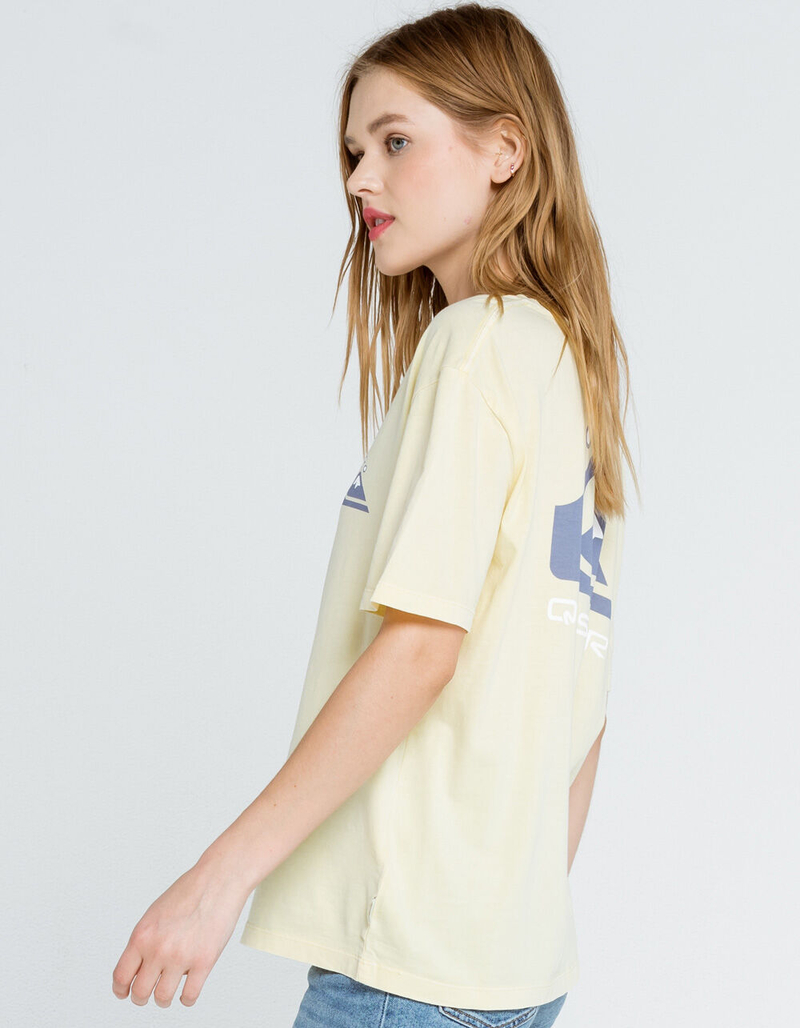 QUIKSILVER Standard Organic Womens Light Yellow Tee image number 2