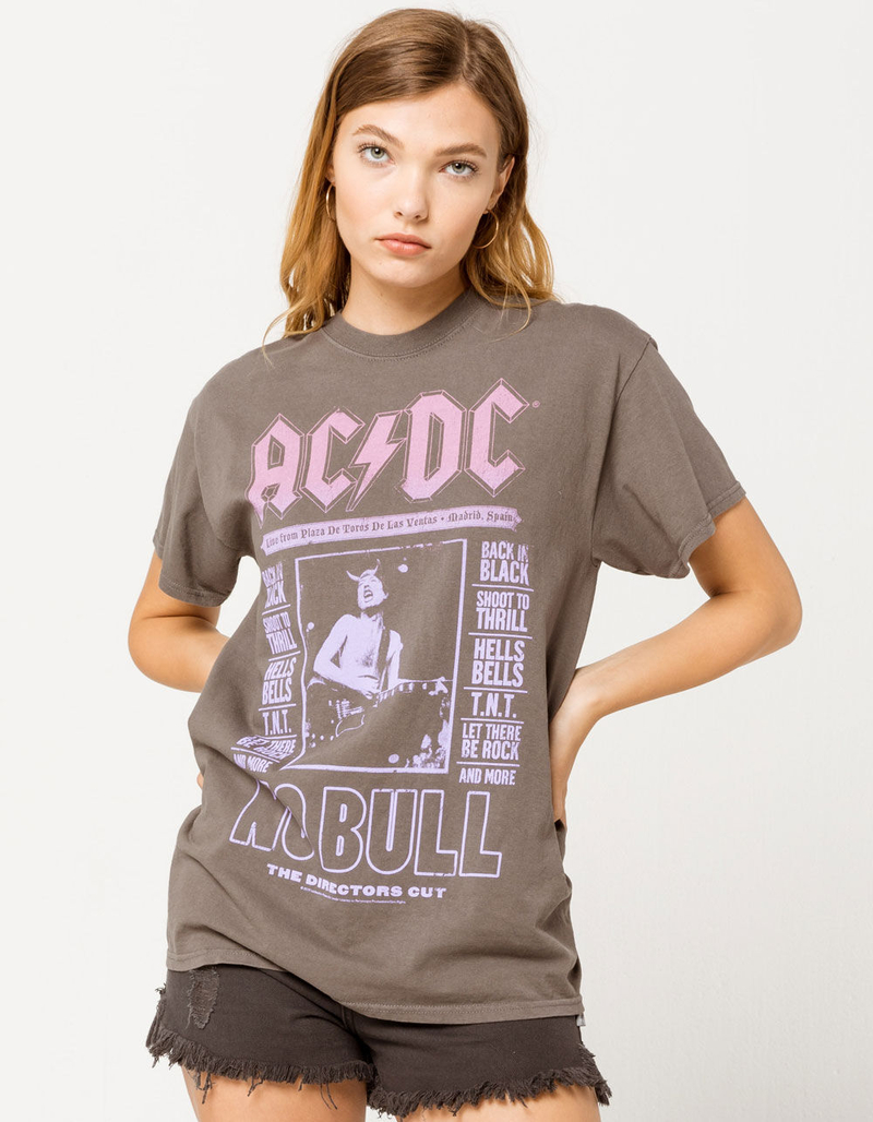 THE VINYL ICONS AC/DC No Bull Womens Boyfriend Tee image number 0