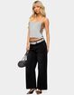 EDIKTED Petite Raelynn Washed Low Rise Baggy Jeans image number 5