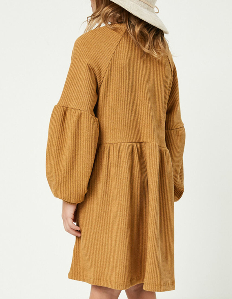 HAYDEN Ribbed Knit Girls Dress image number 3