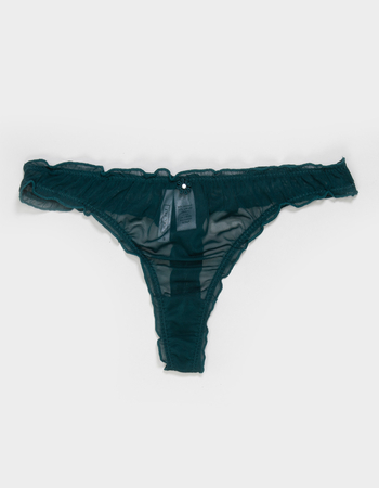 FULL TILT Lettuce Edge Mesh Thong Primary Image