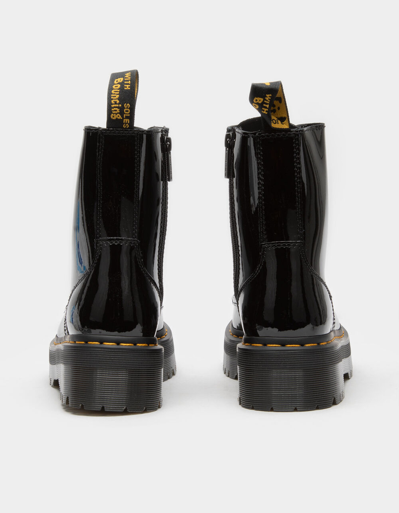 DR. MARTENS Jadon Patent Womens Platform Boots image number 3