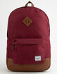 HERSCHEL SUPPLY CO. Heritage Windsor Wine & Tan Backpack image number 1