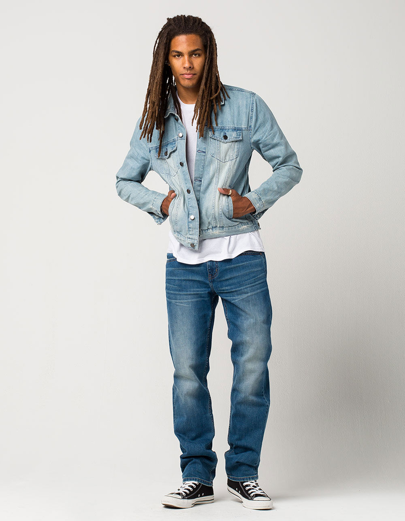 RSQ New York Mens Slim Straight Stretch Jeans image number 1