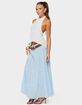 EDIKTED Kaila Cotton Tiered Maxi Skirt image number 4