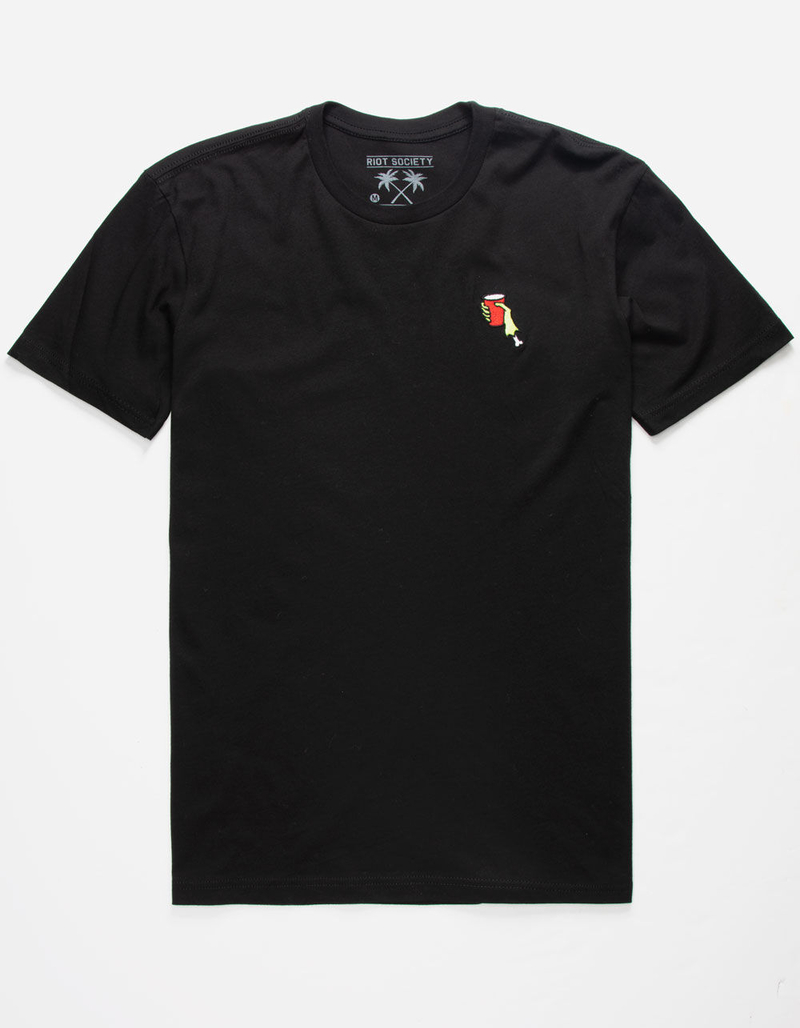 RIOT SOCIETY Zombie Cup Embroidery Mens T-Shirt image number 0