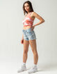 RSQ Vintage Womens High Rise Denim Shorts image number 4