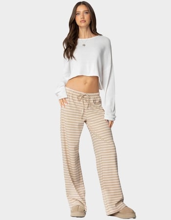 EDIKTED Jona Stripey Slit Pants Alternative Image