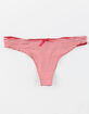 FULL TILT Micro Stripe Red Thong image number 1