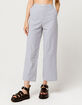 SKY AND SPARROW Skinny Stripe Womens Wide Leg Pants image number 1