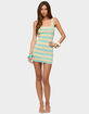 EDIKTED Silvie Striped Knit Mini Dress image number 4
