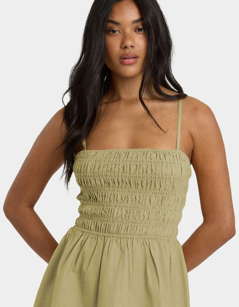 BILLABONG Womens Sleeveless Smocked Dress image number 1
