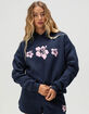 FULL TILT Puff Hibiscus Womens Hoodie image number 6