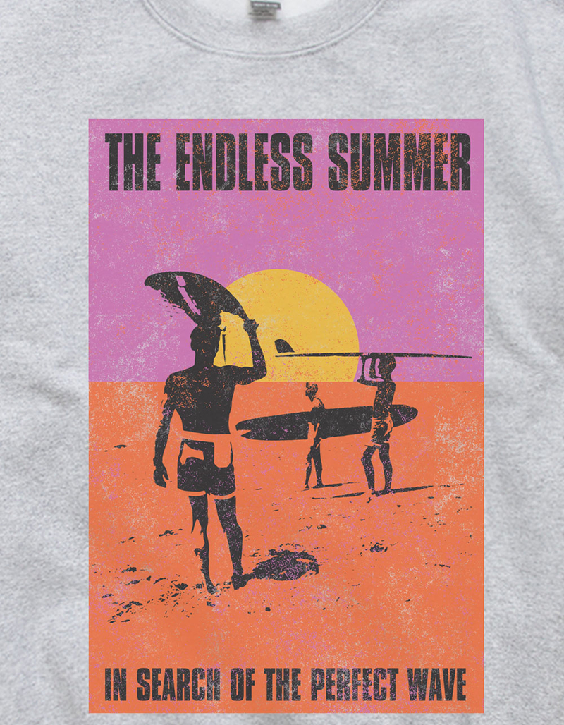 THE ENDLESS SUMMER Perfect Wave Distressed Unisex Crewneck Sweatshirt image number 1