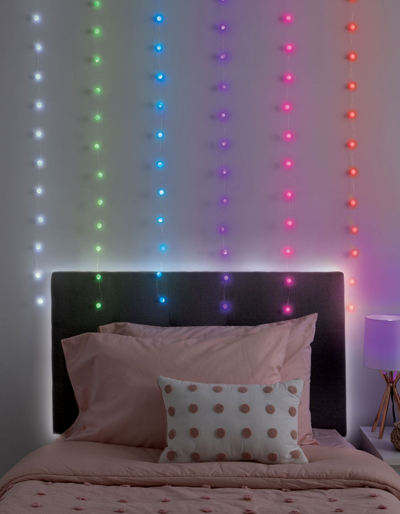 MERKURY INNOVATIONS Mini Frosted Bulb Curtain Lights image number 1