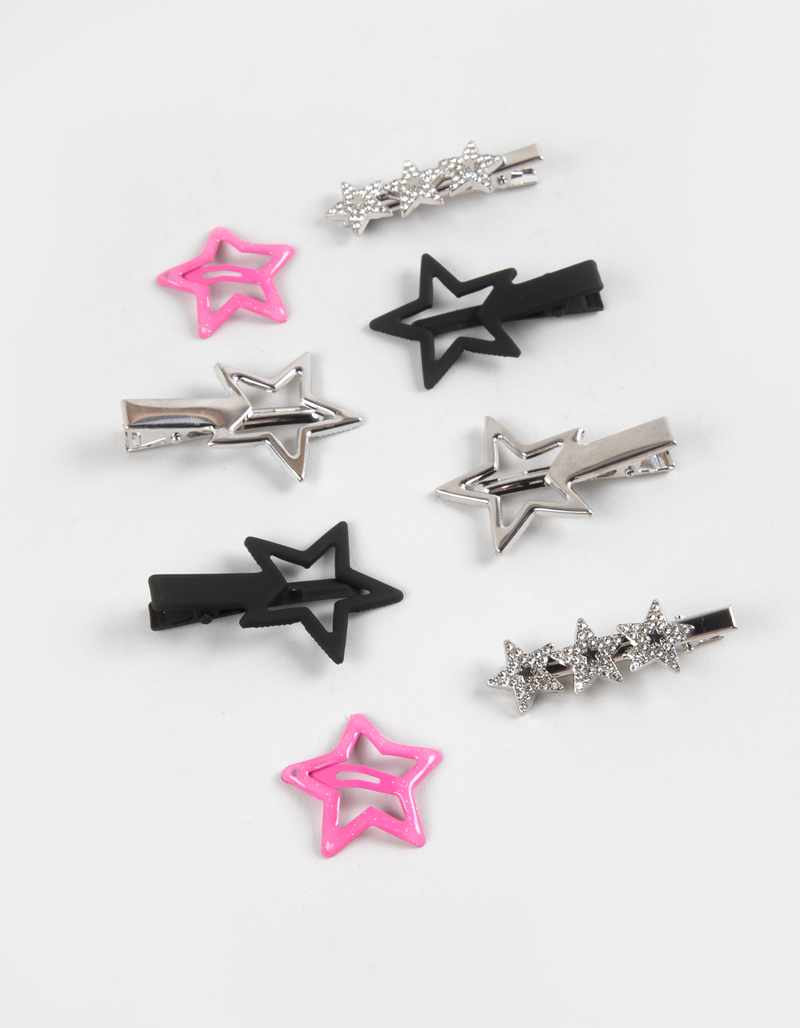 FULL TILT 8 Pack Mixed Star Hair Clips image number 1
