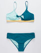 BYRDS OF PARADISE McKayla Color Block Girls Bikini Set image number 1