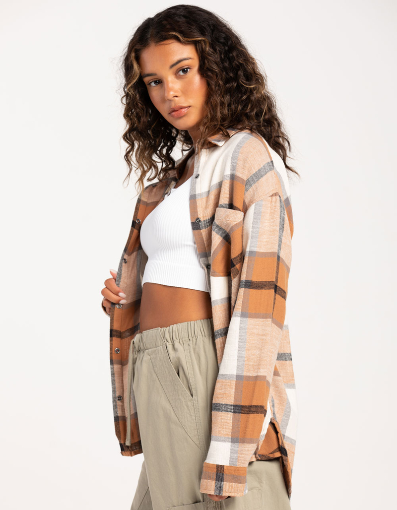 RSQ Womens Plaid Flannel image number 1