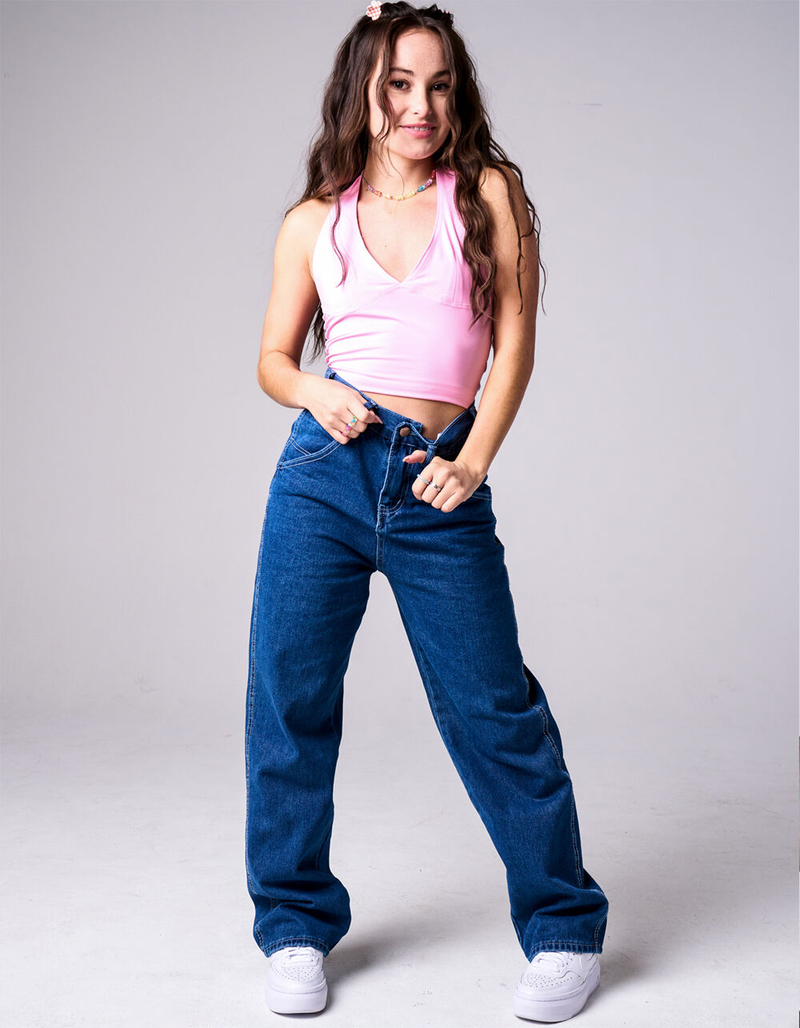 TRUEWRLD Womens Halter Top PINK Tillys