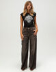 TRUE RELIGION Crystal Winged Heart Womens Baby Tee image number 2