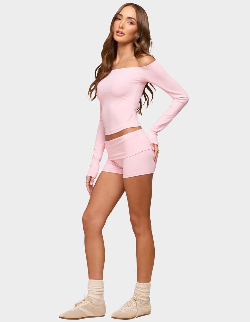 EDIKTED Tezia Off Shoulder Long Sleeve Top image number 3