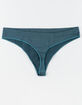 FULL TILT Seamless Blue Thong image number 2