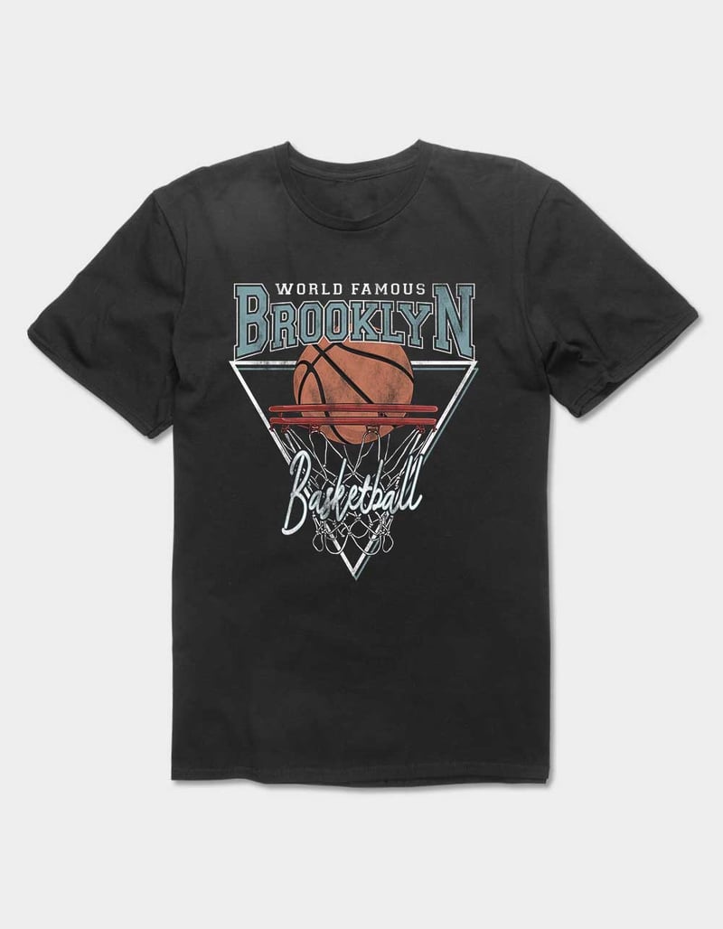 BROOKLYN Basketball Distressed Unisex Tee image number 0