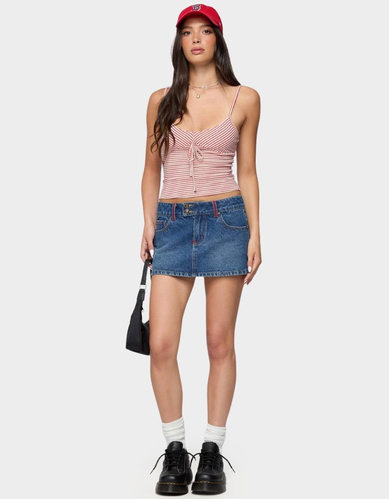 EDIKTED Tova Striped Scoop Tank Top image number 4