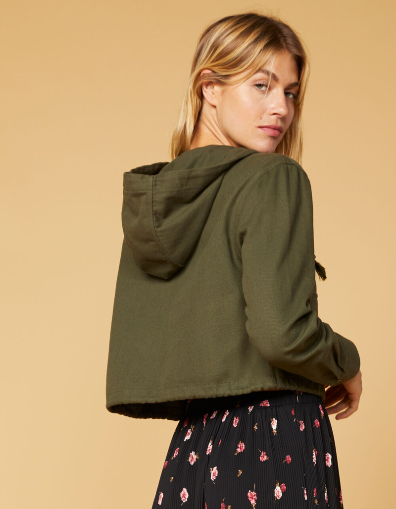 WEST OF MELROSE Cinched It Cropped Womens Jacket image number 2