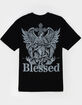 LA FAMILIA Blessed Mens Boxy Tee image number 1