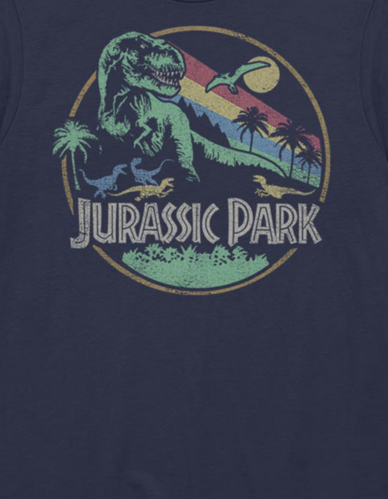 JURASSIC PARK Retro Circle Unisex Tee image number 1