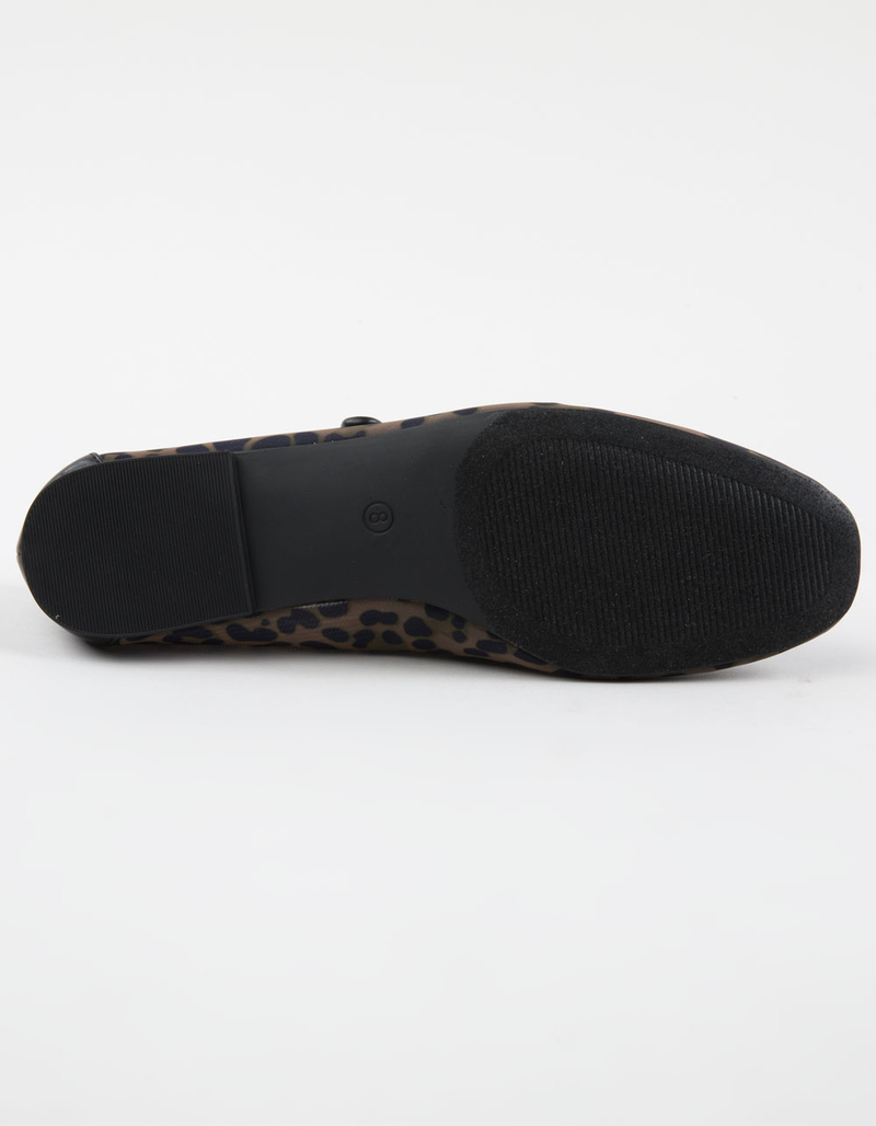 STEVE MADDEN Arlow Leopard Womens Mesh Ballet Flats image number 2