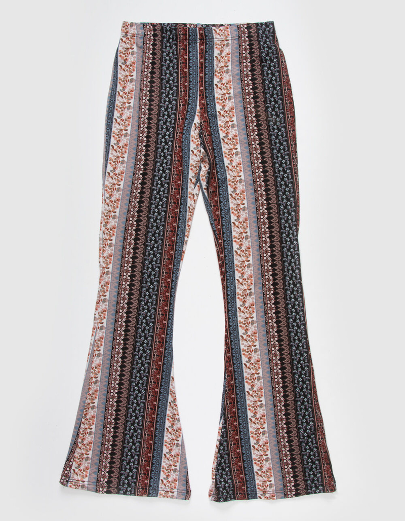 WHITE FAWN Printed Girls Flare Pants image number 0
