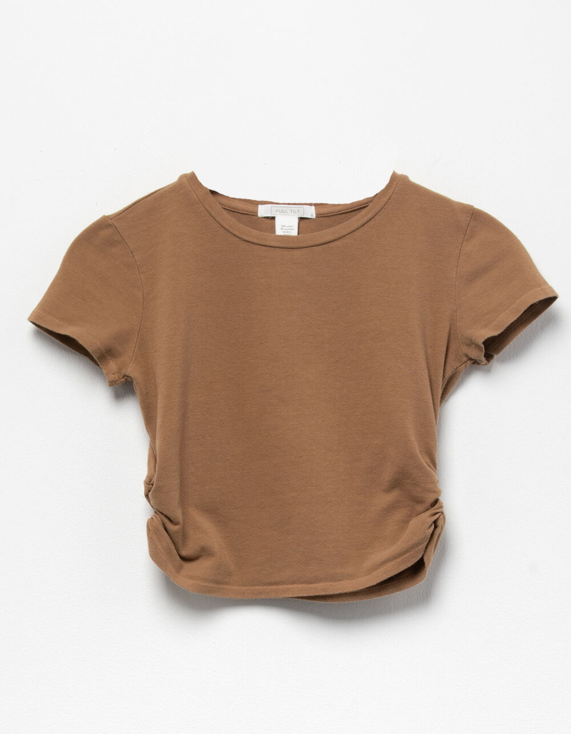 FULL TILT Solid Cinch Side Girls Tee image number 1