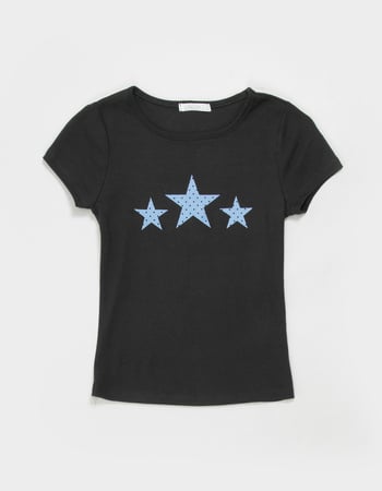 FULL TILT Polka Dot Star Girls Tee Primary Image