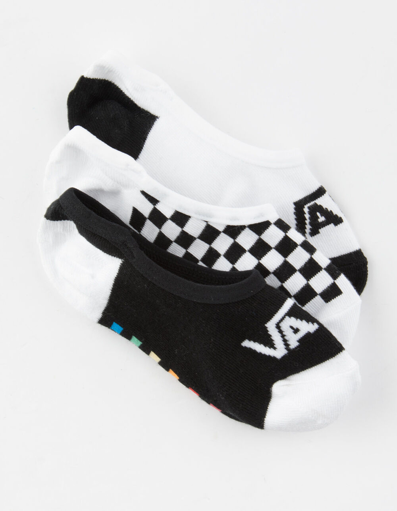 VANS 3 Pack Gradient Check Girls Canoodle Socks image number 0